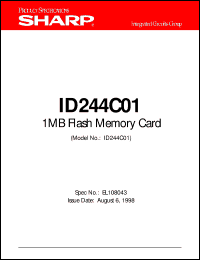 datasheet for ID244C01 by Sharp
