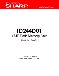 datasheet for ID244D01 by Sharp