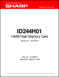 datasheet for ID244H01 by Sharp