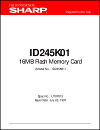 datasheet for ID245K01 by Sharp