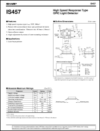 datasheet for IS457 by Sharp