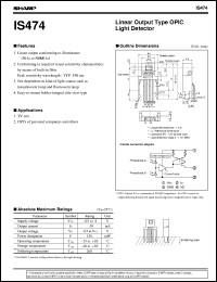 datasheet for IS474 by Sharp