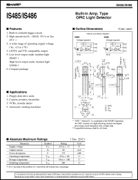 datasheet for IS485 by Sharp