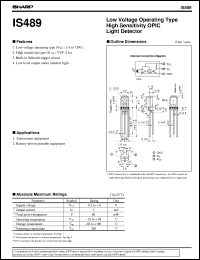 datasheet for IS489 by Sharp