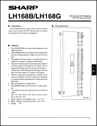 datasheet for LH168G by Sharp