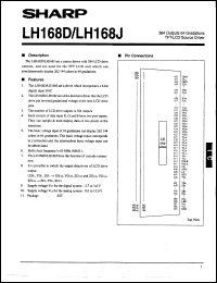 datasheet for LH168J by Sharp