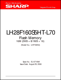datasheet for LH28F160S5HT-L70 by Sharp