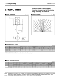datasheet for LT9550U by Sharp