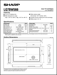 datasheet for LQ7BW566 by Sharp