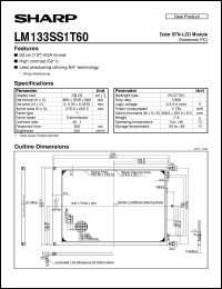 datasheet for LM133SS1T60 by Sharp
