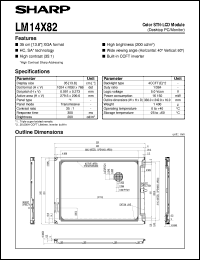 datasheet for LM14X82 by Sharp