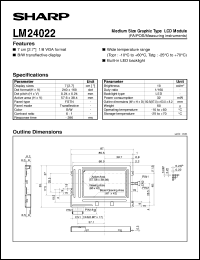 datasheet for LM24022 by Sharp