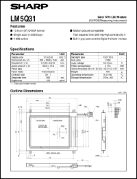 datasheet for LM5Q31 by Sharp