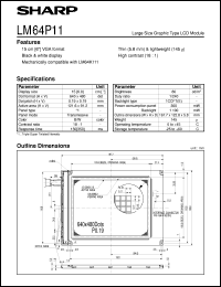 datasheet for LM64P11 by Sharp