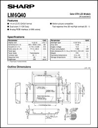 datasheet for LM64Q40 by Sharp