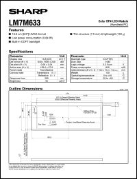 datasheet for LM7M633 by Sharp