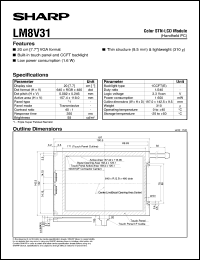 datasheet for LM8V31 by Sharp