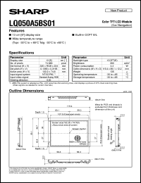 datasheet for LQ050A5BS01 by Sharp
