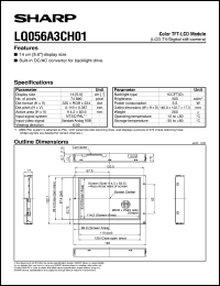 datasheet for LQ056A3CH01 by Sharp