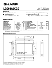 datasheet for LQ064A5CG01 by Sharp