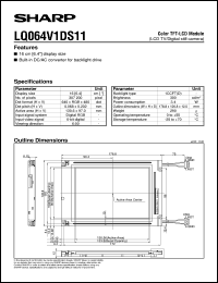 datasheet for LQ064V1DS11 by Sharp