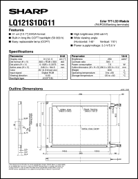 datasheet for LQ121S1DG11 by Sharp