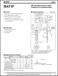 datasheet for IS471F by Sharp