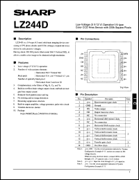 datasheet for LZ244D by Sharp