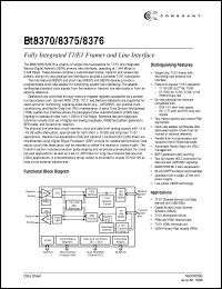 datasheet for Bt8370EPF by 