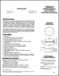 datasheet for 1.5KCD100A by Microsemi Corporation