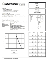 datasheet for 10EZ51 by Microsemi Corporation