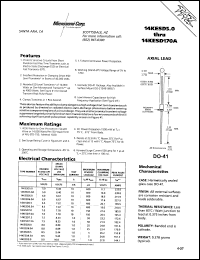 datasheet for 14KESD110 by Microsemi Corporation