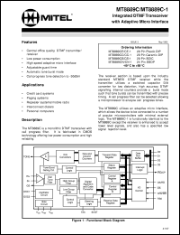 datasheet for MT8889CS by 