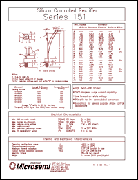 datasheet for 15102GOA by Microsemi Corporation