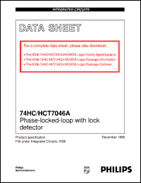 datasheet for 74HC7046AU by Philips Semiconductors