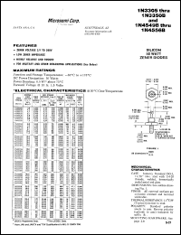 datasheet for 1N3305B by Microsemi Corporation