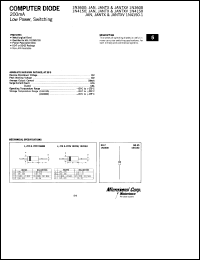datasheet for 1N3600 by Microsemi Corporation