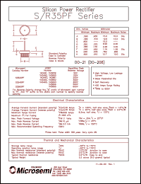 datasheet for 1N3491 by Microsemi Corporation