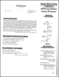 datasheet for MPD100 by Microsemi Corporation