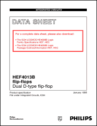 datasheet for HEF4013BD by Philips Semiconductors