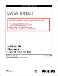 datasheet for HEF4013BTS by Philips Semiconductors