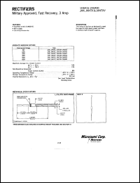 datasheet for 1N5417 by Microsemi Corporation