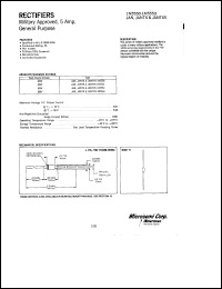 datasheet for 1N5550US by Microsemi Corporation