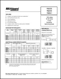 datasheet for 1N6639US by Microsemi Corporation