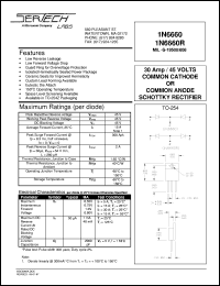 datasheet for 1N6660 by Microsemi Corporation