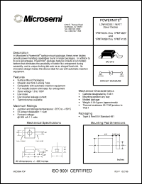 datasheet for 1PMT4099 by Microsemi Corporation