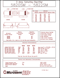 datasheet for 5820SMG by Microsemi Corporation