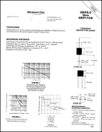 datasheet for 5KP110C by Microsemi Corporation