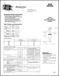 datasheet for 60S05 by Microsemi Corporation