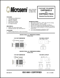 datasheet for CHFP6KE110A by Microsemi Corporation